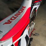 🏁 Seat cover for Honda CR125R Cr250R 1996-2020 ultragrip red white