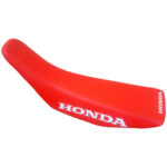 🏁 Seat covers for Honda CR250R CR 250 1992 in similar nuclear red synthetic leather screen printing