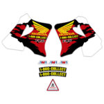 🏁 Graphics decals for Honda CR125R CR250R 1997-1998 thick, glossy laminate PREMIUM
