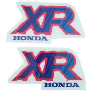 Graphics Tank decals for Honda XR80R XR100R 1992 blue red, thick, glossy laminate