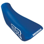 🏁 Seat covers for Honda CR125R CR250R 1985-86 blue white synthetic leather screen printing