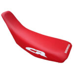 🏁 Seat covers for Honda CR125R CR250R 1989 red white synthetic leather screen printing