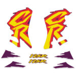 🏁 Graphics decals for Honda CR125R CR 125 1995, thick, glossy laminate PREMIUM