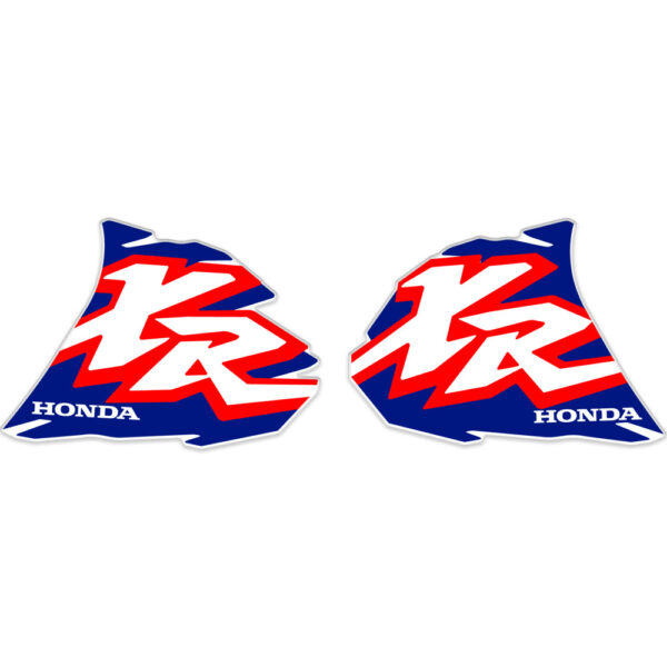 Graphics Tank decals for Honda XR250R 1996 Purple red thick, glossy laminate