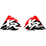 🏁 Graphics Tank decals for Honda XR80R XR100R 1997 red black thick, glossy laminate premium