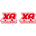 🏁 Kit Graphics Tank decals for Honda XR250R 1987 red thick, 3M glossy laminate premium
