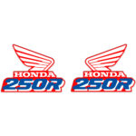 🏁 Graphics Tank decals for Honda XR250R 1990 thick, glossy laminate