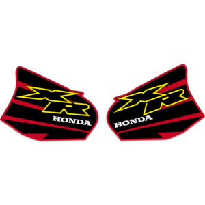 Graphics-Tank-decals-for-Honda-XR250R-2000-Red-Black-thick-glossy-laminate