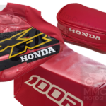 🏁 Seat cover, Tank Cover & Tool Bag for Honda XR100R XR 100 2000 Red