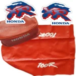 🏁 Seat cover, Tank Decals Graphics & Tool Bag for Honda XR100R 1993 Orange