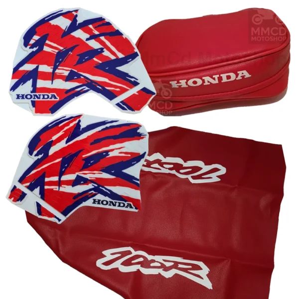 Kit seat cover graphics tool bags for Honda Xr100R xr 100 95
