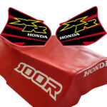🏁 Seat cover and Tank Decals Graphics for Honda XR 100R 2000 Red