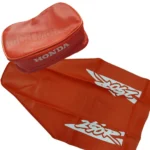 🏁 Seat cover & Tool Bag for Honda XR250R 1994 Orange synthetic leather