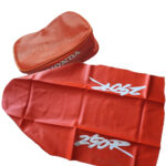 🏁 Seat cover & Tool Bag for Honda XR250R 1993 Orange synthetic leather