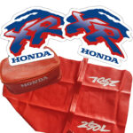🏁 Seat cover, Tank Decals Graphics & Tool Bag for Honda XR250L XR 250L 1993
