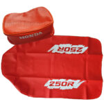 🏁 Seat cover & Tool Bag for Honda XR250R 1991 Orange synthetic leather