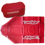 🏁 Seat cover & Tool Bag for Honda XR250R 1995 Red synthetic leather