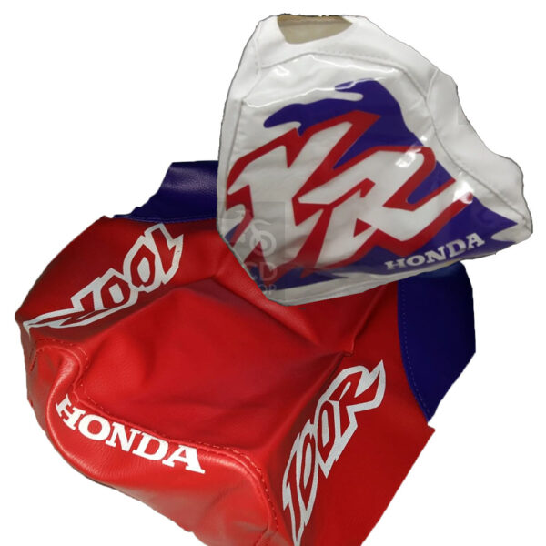 Seat Cover and Tank Cover For Honda XR 100R 1996 Red and purple