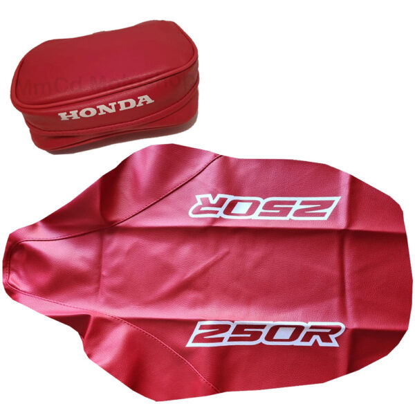 Seat cover and rear tools bag for Honda Xr250R 2000 red