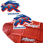 Honda XR250R Seat Cover and Tank Decals Graphics (1993)