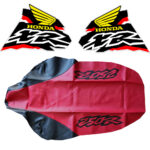 Honda XR250R Seat Cover and Tank Decals Graphics (1998)