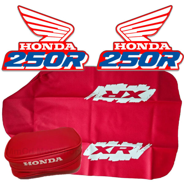 Seat cover tank decals graphics tools bag for Honda XR 250 1990