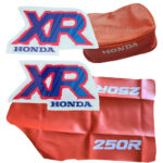 Honda XR250R Seat Cover, Tank Decals Graphics & Tool Bag (1992)
