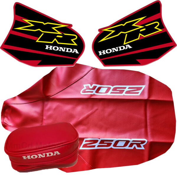 seatcover tank decals rear tools bag for honda xr250r 2000