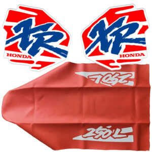 seat cover and tank decals graphics for honda xr250l 94