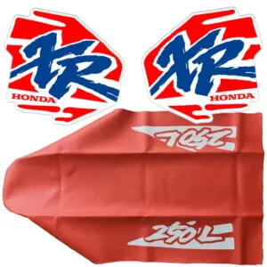 seat cover and tank decals graphics for honda xr250l 94