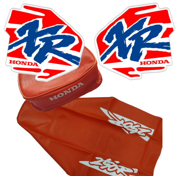 Seat cover tank declas graphics tools bag honda xr250r 1994