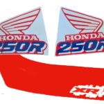 XR250R Seat Cover and Tank Decals Graphics 1990