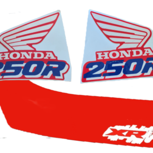 tank decals graphics and seat cover for honda xr 250r 1990