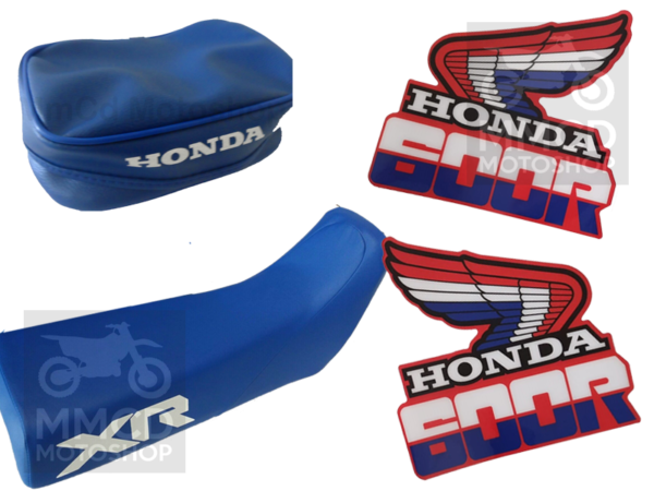 seat cover decals tools bag for Honda xr600 1985