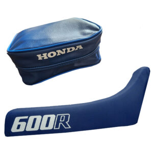 seat cover and tools bag for Honda Xr600 1986 blue