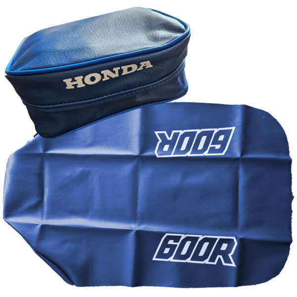 seat cover and tools bag for Honda Xr600 1987 blue