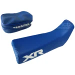 Honda XR600R Seat Cover & Tool Bag (1985) – Blue Synthetic Leather