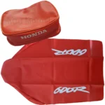 Honda XR600R Seat Cover & Tool Bag (1993) – Orange Synthetic Leather