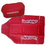 Honda XR600R Seat Cover & Tool Bag (1995) – Red Synthetic Leather