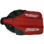 Honda XR600R Seat Cover (1997) – Red and Black Synthetic Leather