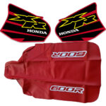 🏁 Seat cover & Tank Decals Graphics for Honda XR600R XR 600 2000