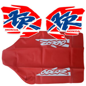 Seat cover-graphics decals for honda xr600 94 orange