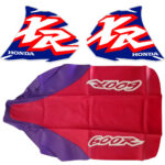 🏁 Seat cover & Tank Decals Graphics for Honda XR600R XR 600 1996