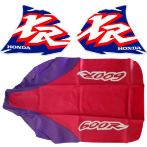 Seat cover-graphics decals for honda xr600 96 purple