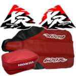 🏁 Seat cover, Tank Decals Graphics & Tool Bag for Honda XR600R XR 600 1997