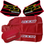🏁 Seat cover, Tank Decals Graphics & Tool Bag for Honda XR600R XR 600 2000