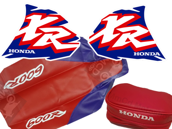 Kit seat cover, graphics, tools bag Honda XR600 1996