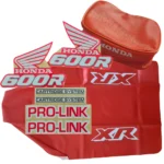 🏁 Seat cover, Decals Graphics & Tool Bag for Honda XR600R XR 600 1989