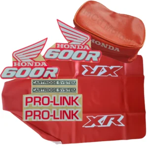 Kit seat cover, graphics, tools bag Honda XR600 1989