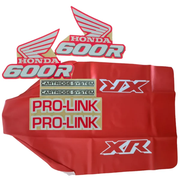 Seat cover graphics tank decals for Honda XR600R 1989